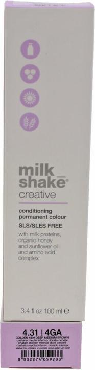 Produktbild Milk_Shake Vopsea permanenta Creative 4.314GA, Castaniu Mediu Ciocolata Cu Rom, 100ml