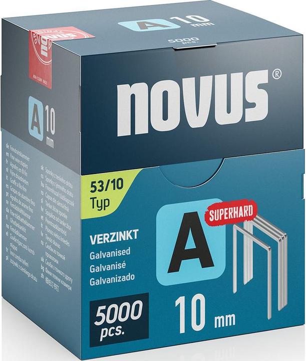 Produktbild Novus Feindrahtklammern A 53 10mm 5000 Stk.