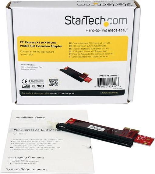 Image du produit StarTech PCI Express x1 vers x16 Extender Adapter - Carte d'extension PCIe Riser