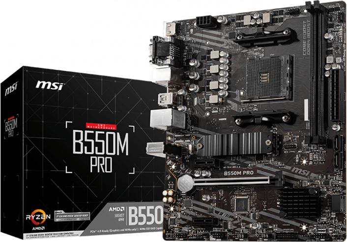 Produktbild MSI B550M PRO (AM4, AMD B550, mATX)