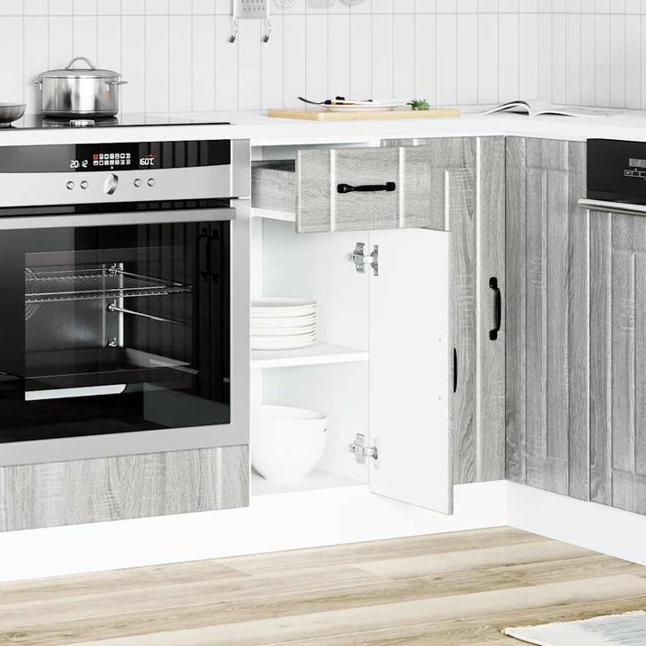 Immagine prodotto VidaXL Base cucina Lucca Grey Sonoma in legno Base lavello (30 x 46 x 81,5 cm)