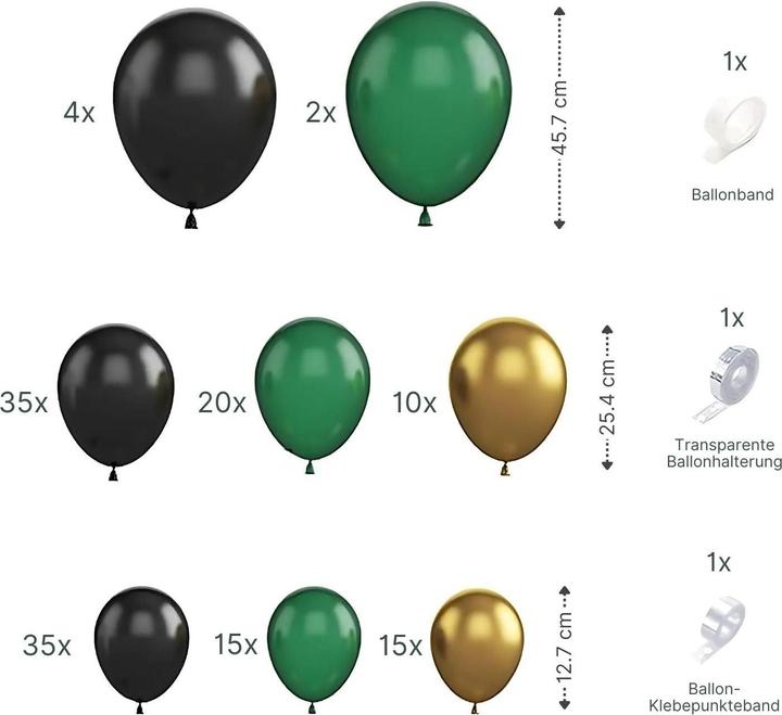Actual product image Hermex Set of 136 balloons Balloon garland Party balloons Balloon arch Birthday balloons