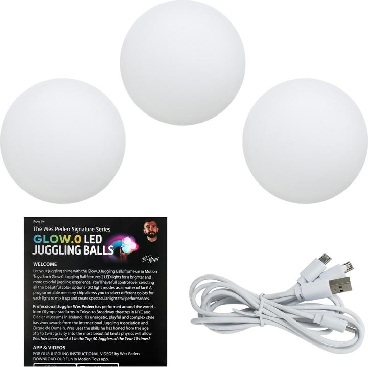 Image du produit Spin Balls Set de 3 balles de jonglage avec LED
