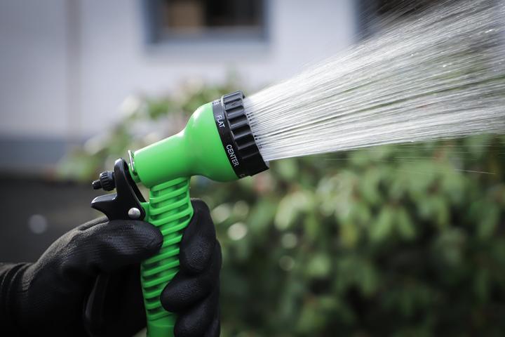 Actual product image BGS Water Hose Textile flexible with Garden Hand Shower with 7 Functions 3 - 10 m (10 m, 9.50 mm)