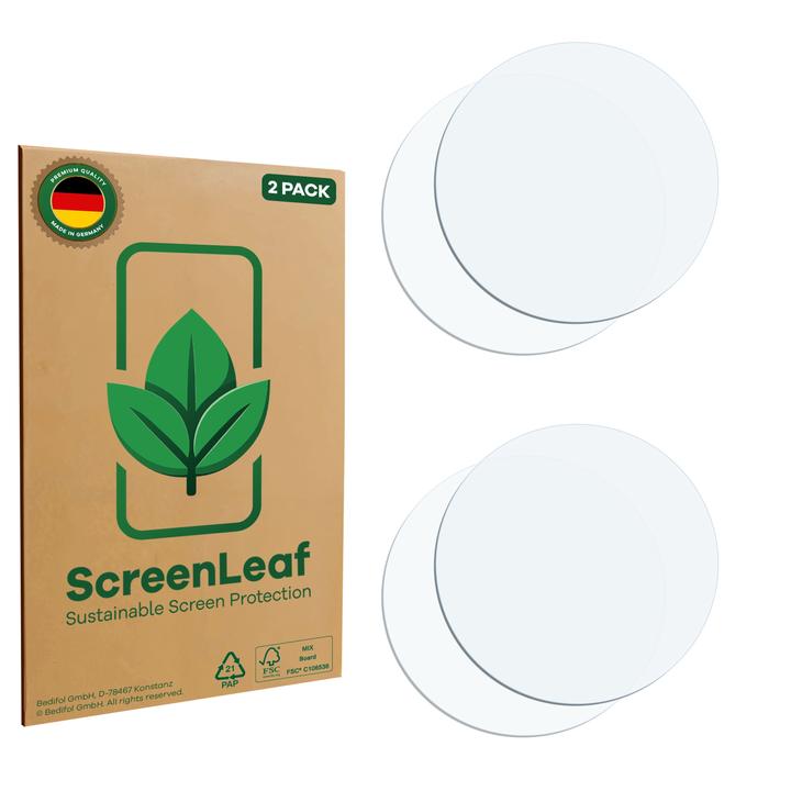 Produktbild ScreenLeaf Schutzfolie nachhaltiger Displayschutz Display Schutz Folie Klar Transparent (2 Stück, Samsung Galaxy S25 Edge)