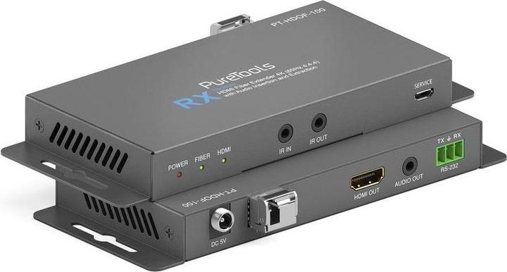 Produktbild Purelink PureTools - HDMI2.0 Fiber Extender Set - HDMI Fiber Extender 4K (60Hz 4:4:4) mit Audio Insertion un