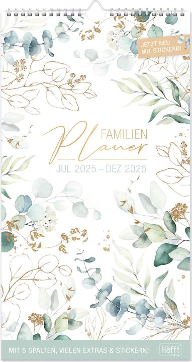 Actual product image Familienplaner 5Spalten 2025/2026 (Hardcover, German)