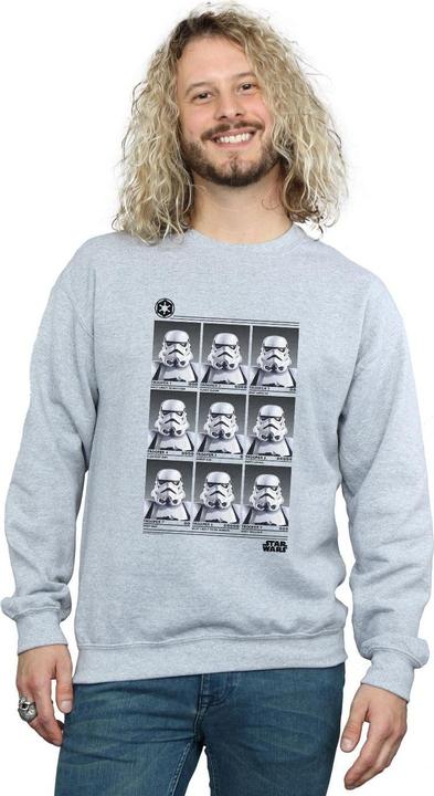 Actual product image Star Wars Mens Stormtrooper Yearbook Sweatshirt (XXL)