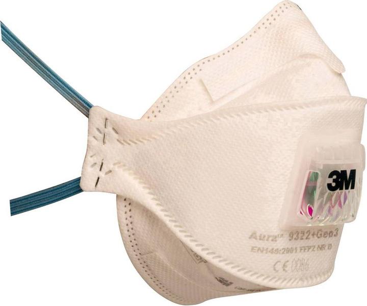 Image du produit 3M Aura 9322+Gen3SV Masque anti-poussière fin avec valve FFP2 5 pcs. (FFP2, 5 x)