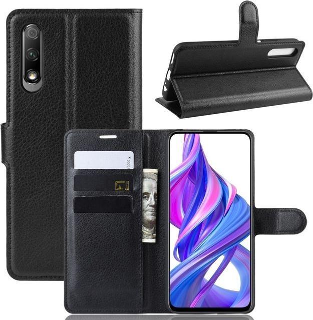 Actual product image MU Classic Litchi Leather Bookcover Series (Honor 9X)