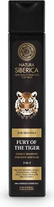 Natura Siberica Fury Of The Tiger Shampoo (250 ml, Flüssiges Shampoo)
