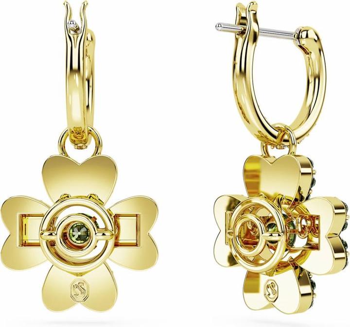 Produktbild Swarovski Idyllia Drop Ohrhänger Glücksklee Grün Gold (Metall)