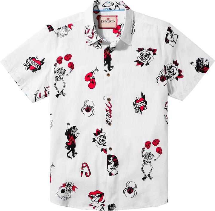 Produktbild Joe Browns Contrast Trim Short Sleeve Tattoo Print Shirt (S)