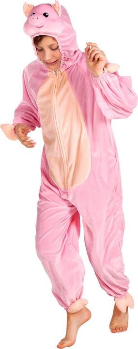 Actual product image Boland Piggy Child Costume: Plush Jumpsuit With Hood (140)
