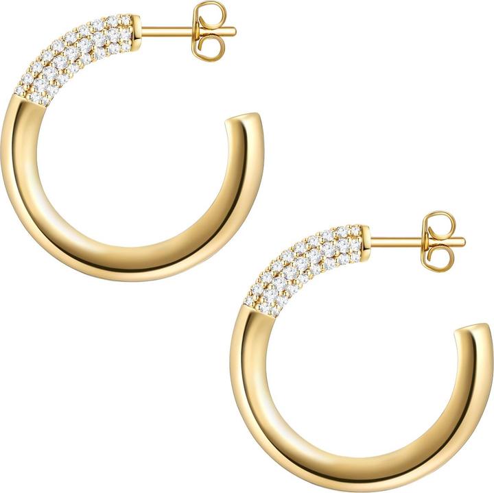 Immagine prodotto Glanzstücke München Donna Argento Sterling Cubic Zirconia Oro Giallo - 29049 (Argento)