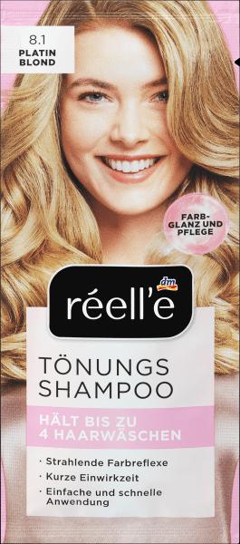 Actual product image Réell‘e Tint Shampoo Platinum Blonde 8.1 (Platinum blonde 8.1)