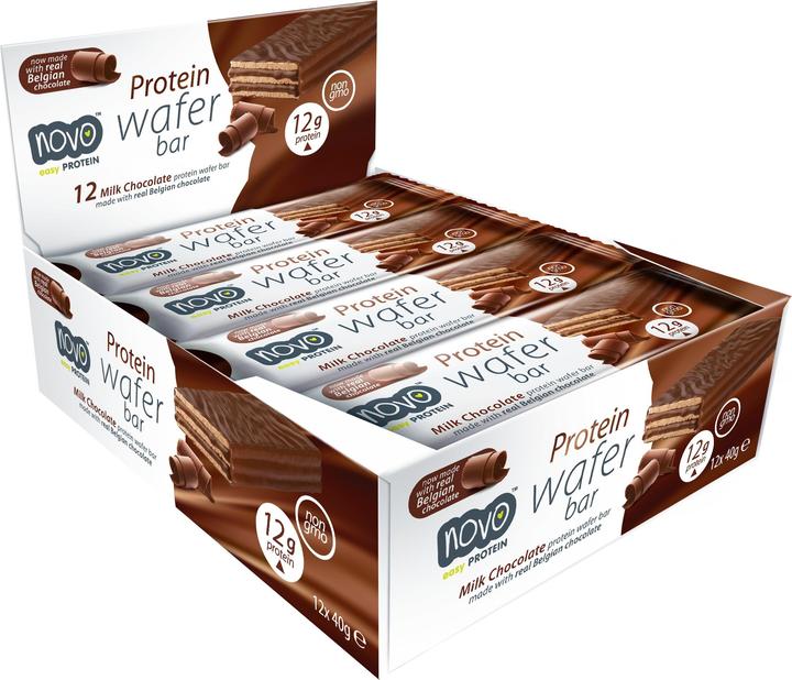 Produktbild Novo Protein Wafer Bar (Milchschokolade, 12 Stk., 40 g)