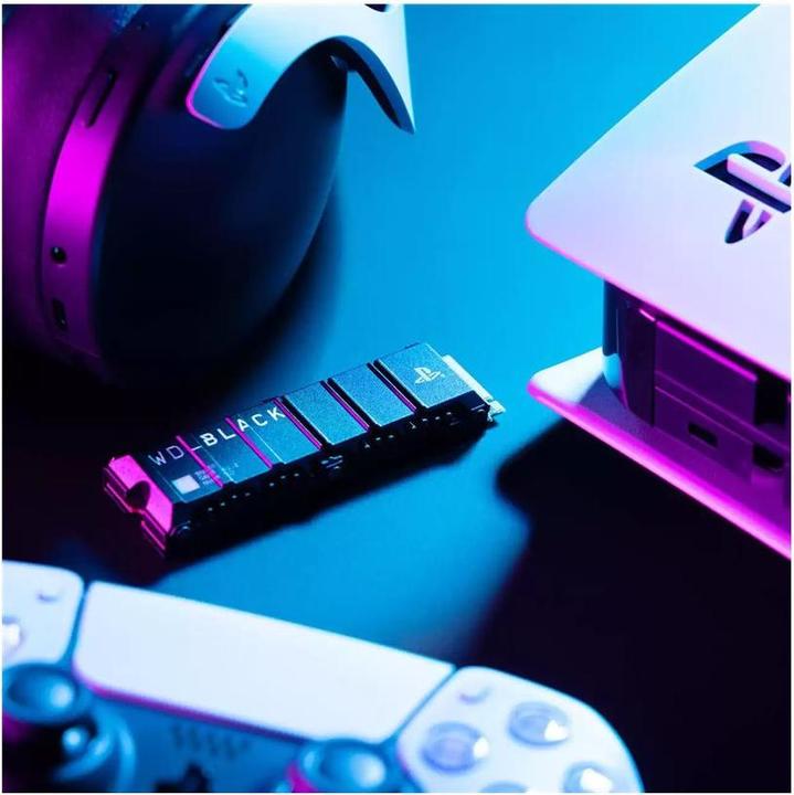 Actual product image WD Black SN850P with Heatsink for PS5 (2000 GB, M.2 2280)
