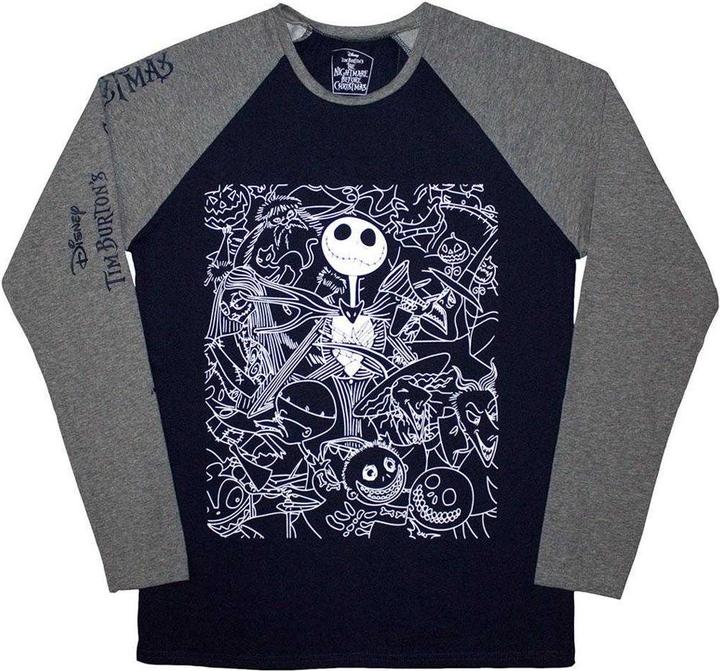 Produktbild The Nightmare Before Christmas Jack Crowd TShirt Langärmlig (S)