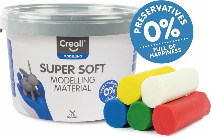 Actual product image Creall Supersoft Klei 5 kleuren, 1750gr.