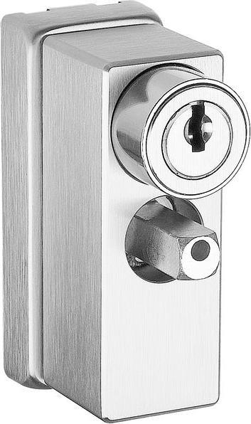 Produktbild Glutz Fensterrosette 6118 abschliessbar 72x29x37,4mm (Türrosette)