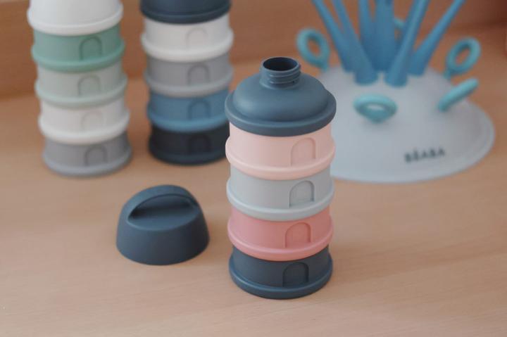 Produktbild Beaba Milchpulver Dose 4-teilig grau/pink