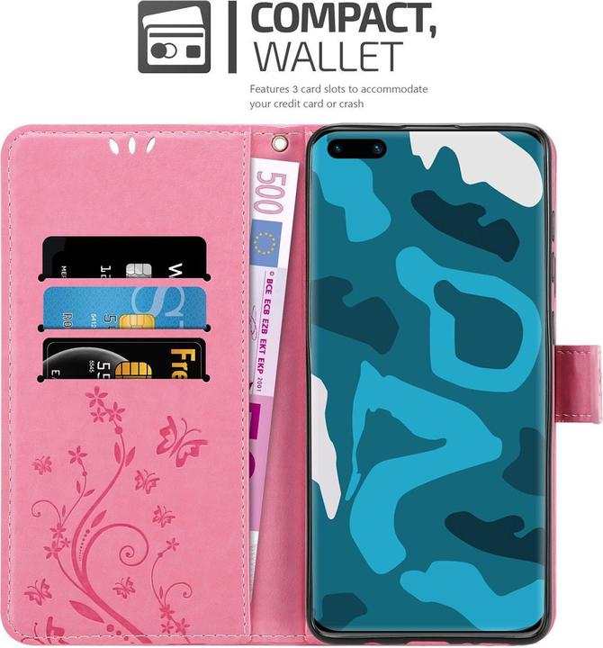 Actual product image Cadorabo Flower Book Cover (Huawei P40 Pro)