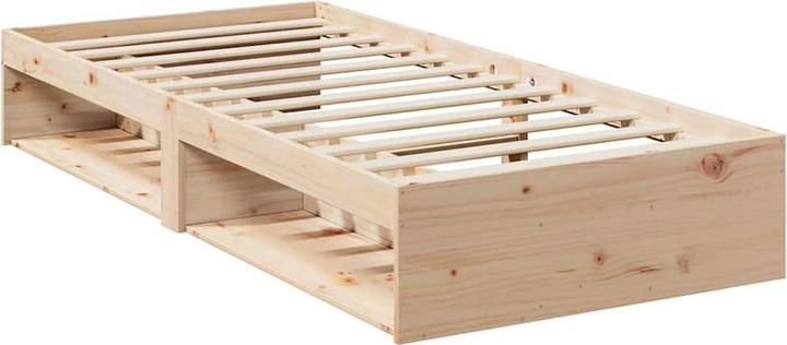 Actual product image VidaXL Day bed with mattress 100x200 cm solid wood pine sofa bed sofa bed (100 x 200 cm)