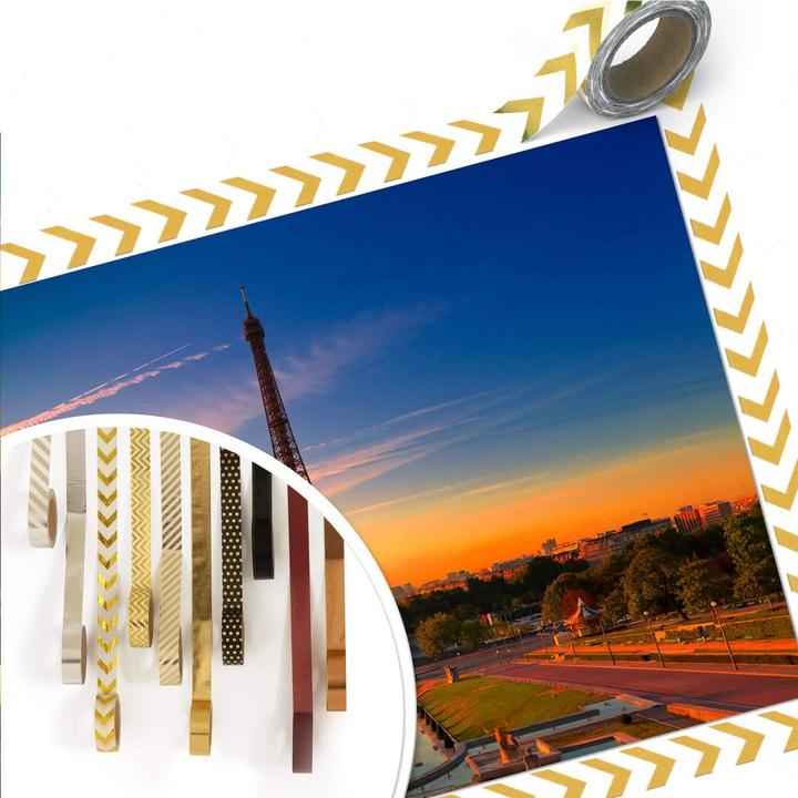 Image du produit Trenddeko Tour Eiffel au coucher du soleil (90 x 60 cm)