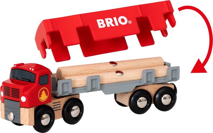 Actual product image Brio Wood transporter with magnetic charge