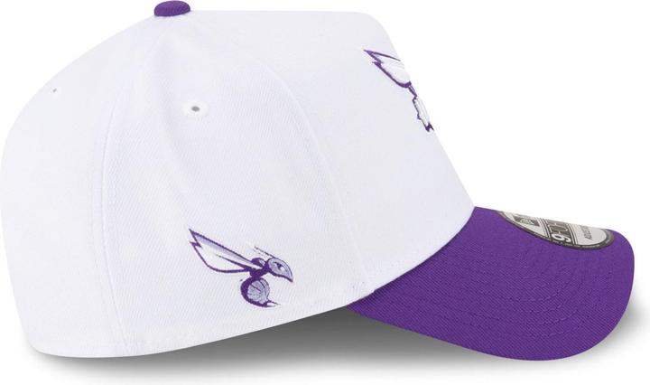 Actual product image New Era 9Forty A-Frame Snapback Cap - Charlotte Hornets White