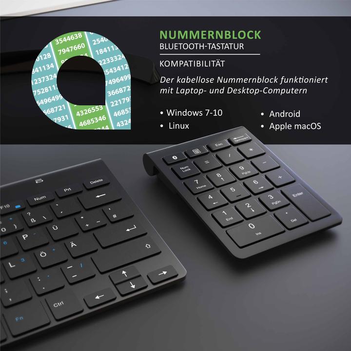 Immagine prodotto Aplic Bluetooth Numpad (Tastierino numerico, Senza fili)