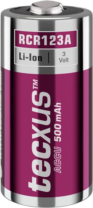 Produktbild Tecxus RCR123 Akku - 500 mAh, 4 Stk. Karton (4 Stk., RCR123A, 500 mAh)