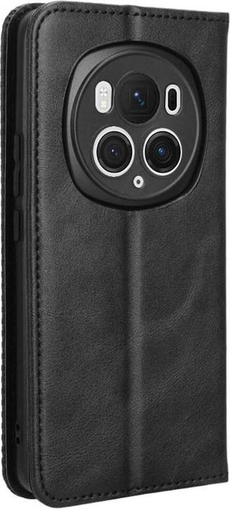 Image du produit Cover-Discount Honor Magic6 Pro - Housse Vintage Flip Case noir (Honor Magic6 Pro)
