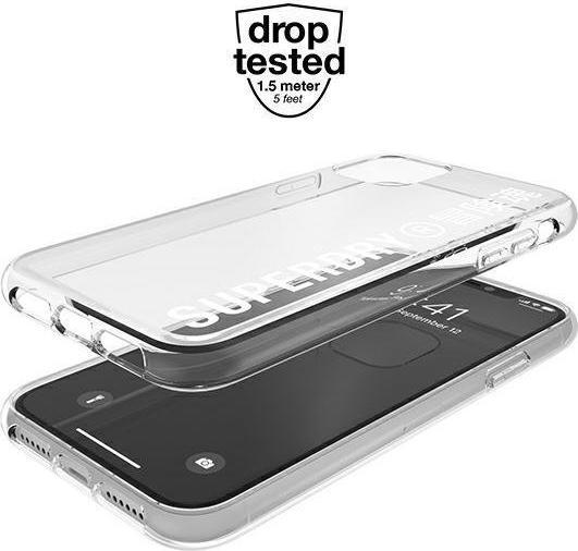 Image du produit Superdry Coque Clear Case transparente avec logo imprimé (Apple iPhone 11)