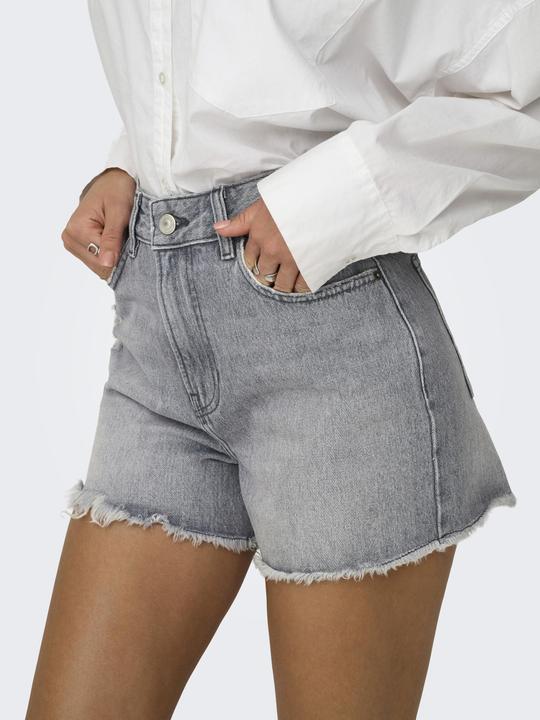 Produktbild Only ONLGABI Hohe Taille Normal geschnitten Jeans-Shorts Jeans-Shorts (XS)
