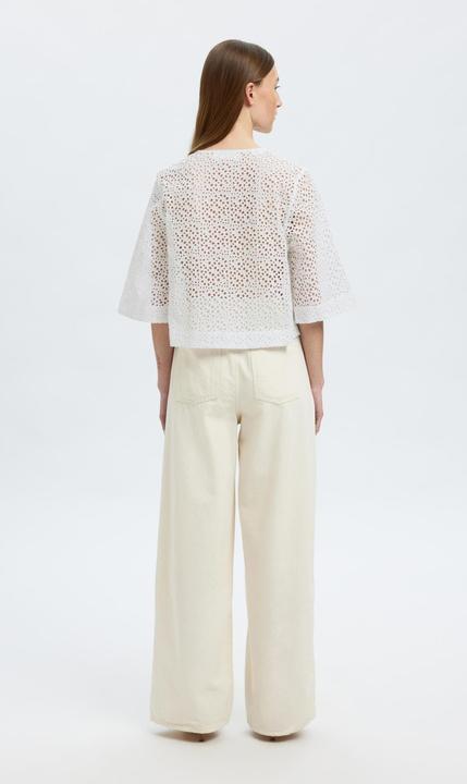 Produktbild Selected Femme Broderie Anglaise Crop Top (36)