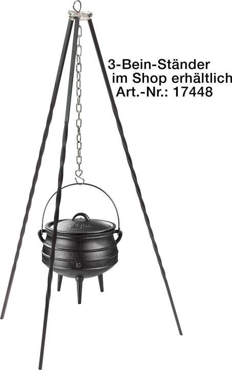 Produktbild Dema Lagerfeuer BBQ-Topf / Dutch Oven Schmortopf Gusseisen Topf 8 l