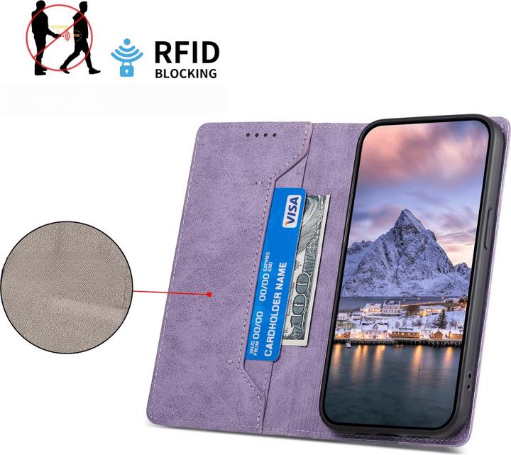 Actual product image Cover-Discount Galaxy A56 5G - Flip Case mit RFID Blocker (Samsung Galaxy A56)