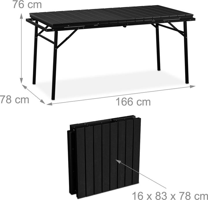 Actual product image Relaxdays Garden table (166 cm)