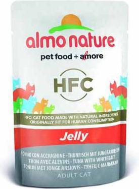 Actual product image Almo Nature HFC Jelly tuna and anchovies (Adult, 1 pcs., 55 g)