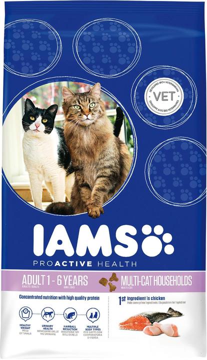 Produktbild Iams Pro Active Health Adult Multi-Cat Household (Senior, Adult, 1 Stk., 15000 g)