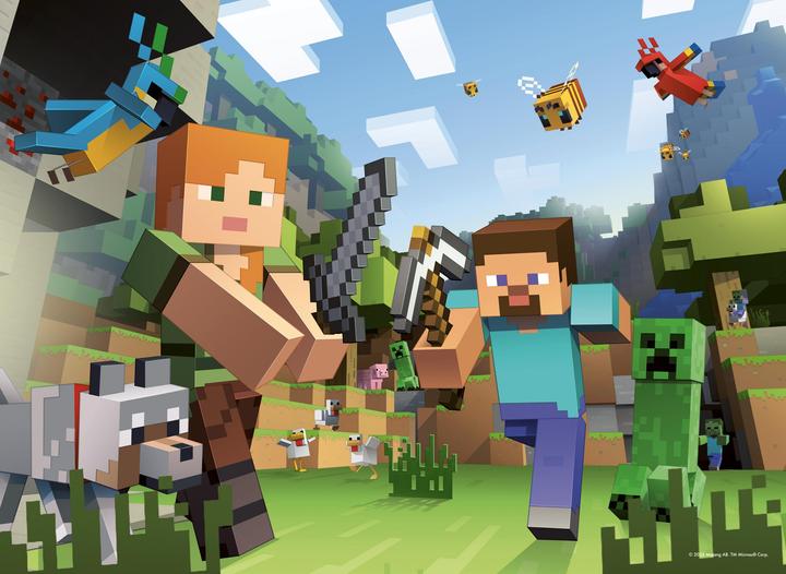 Image du produit Ravensburger Puzzle Minecraft 4x100pzs (100 pièces)
