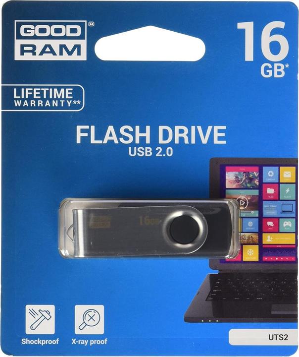 Produktbild Goodram UTS2 USB-Flash-Laufwerk (16 GB, USB 2.0, USB-A)