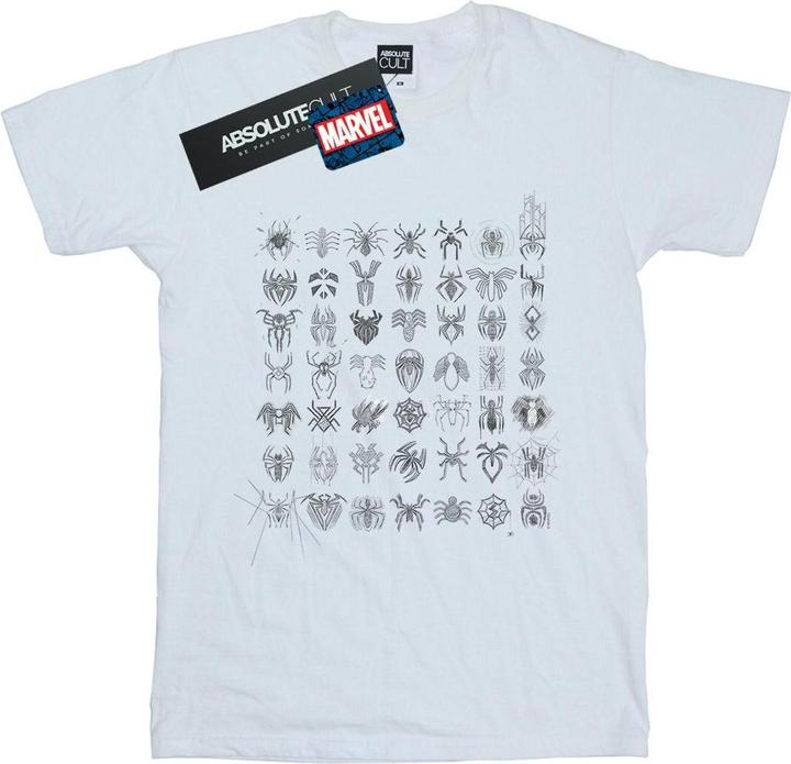 Immagine prodotto Spider-Man Spidey Symbols Sketched Maglietta Ampia Donna (3XL)