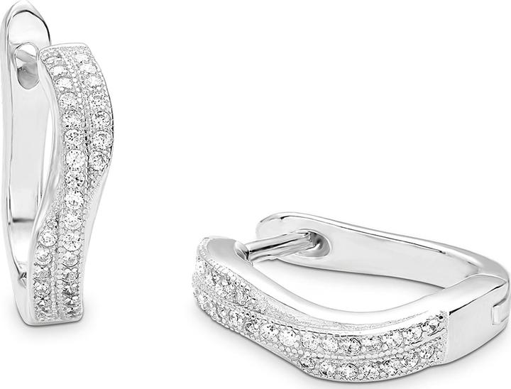 Amor Creolen (Zirkonia, Silber)