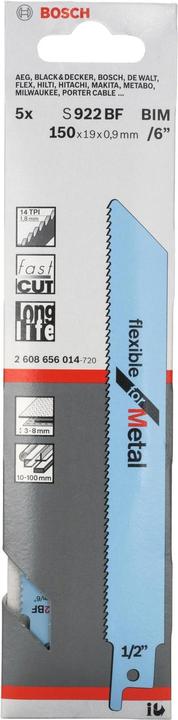 Image du produit Bosch Professional Zubehör Lame de scie à sabre
