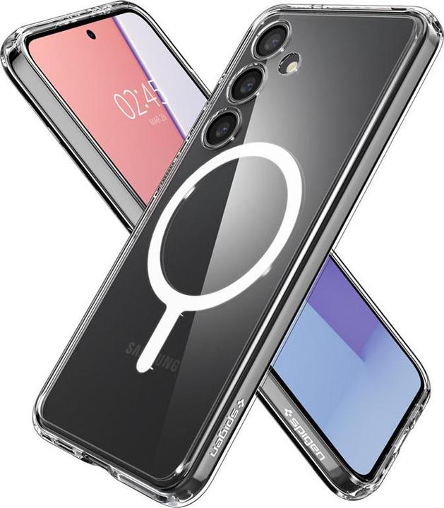 Produktbild Spigen Crystal Hybrid Onetap Sam S24 S921 Ring Magsafe white ACS07223 (Samsung Galaxy S24)