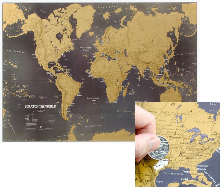 Produktbild Maps International Scratch the World black edition