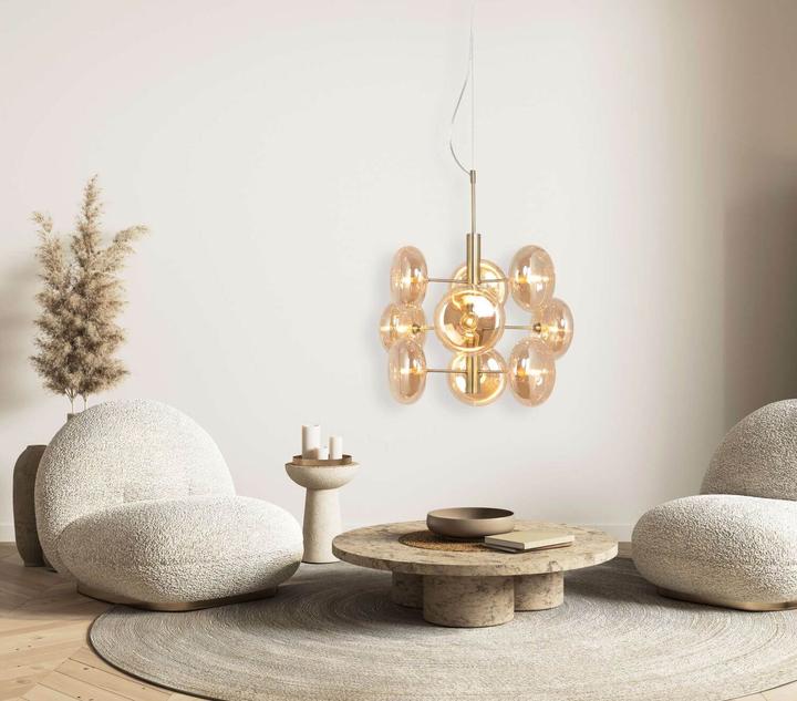Actual product image Näve Pendant lamp explosion D: approx 53 cm amber (G9)